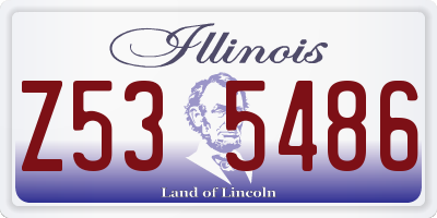 IL license plate Z535486