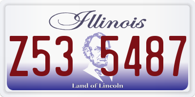 IL license plate Z535487