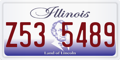 IL license plate Z535489