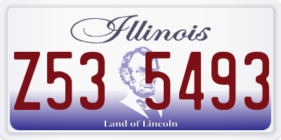 IL license plate Z535493