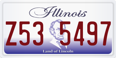 IL license plate Z535497