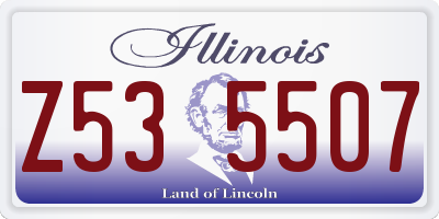 IL license plate Z535507