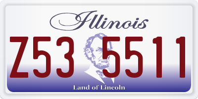 IL license plate Z535511