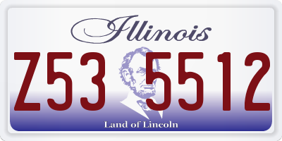 IL license plate Z535512