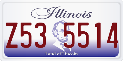 IL license plate Z535514