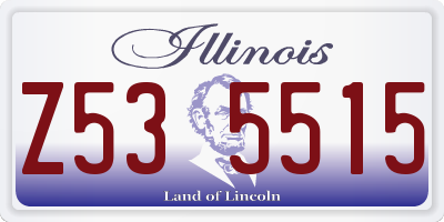 IL license plate Z535515