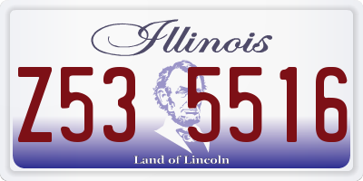 IL license plate Z535516