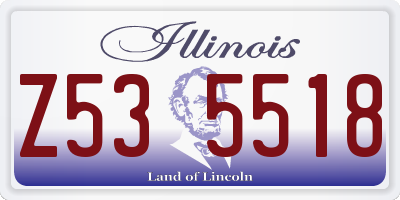 IL license plate Z535518