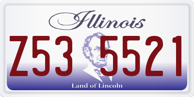 IL license plate Z535521