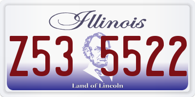IL license plate Z535522