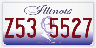 IL license plate Z535527