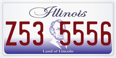 IL license plate Z535556