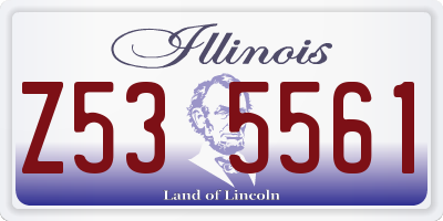 IL license plate Z535561
