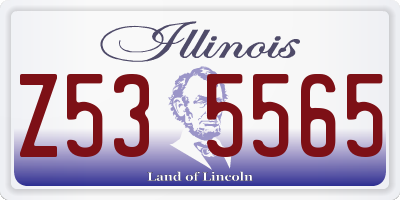 IL license plate Z535565