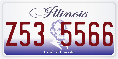 IL license plate Z535566
