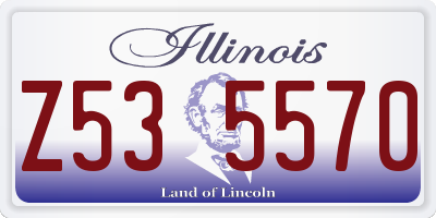 IL license plate Z535570