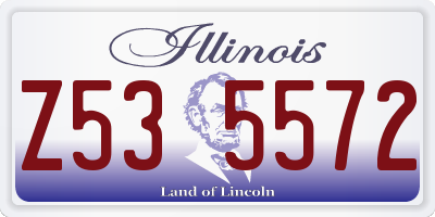 IL license plate Z535572