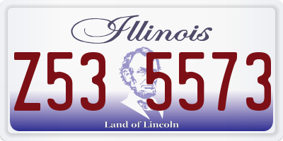 IL license plate Z535573