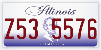 IL license plate Z535576