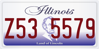 IL license plate Z535579