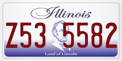 IL license plate Z535582