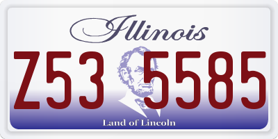 IL license plate Z535585