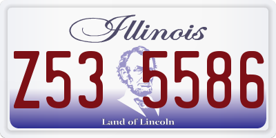 IL license plate Z535586