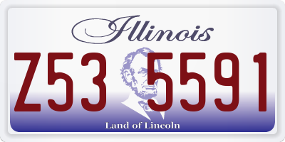 IL license plate Z535591