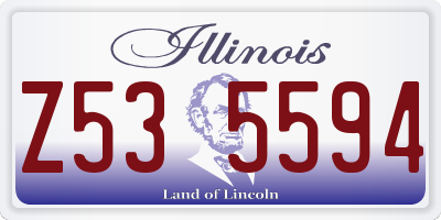 IL license plate Z535594