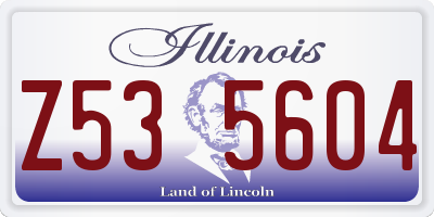 IL license plate Z535604