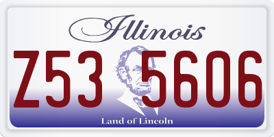 IL license plate Z535606