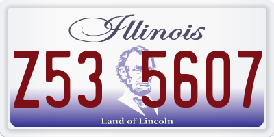 IL license plate Z535607