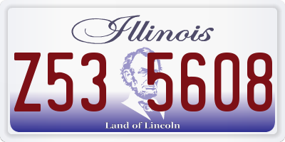 IL license plate Z535608