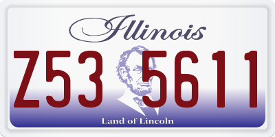 IL license plate Z535611