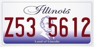 IL license plate Z535612