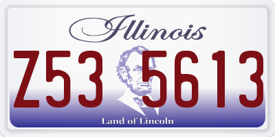 IL license plate Z535613