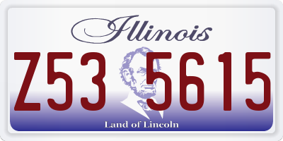 IL license plate Z535615