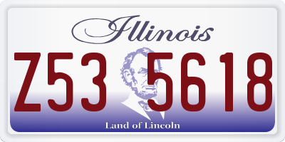 IL license plate Z535618