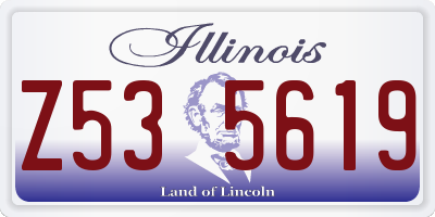 IL license plate Z535619