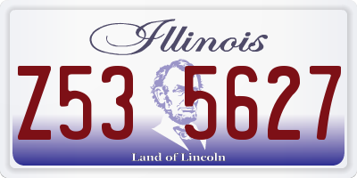 IL license plate Z535627