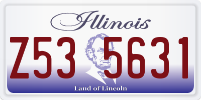IL license plate Z535631