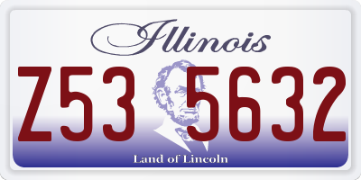IL license plate Z535632
