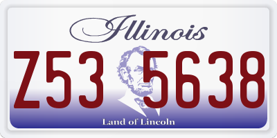 IL license plate Z535638