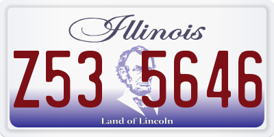IL license plate Z535646