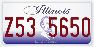 IL license plate Z535650