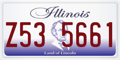 IL license plate Z535661