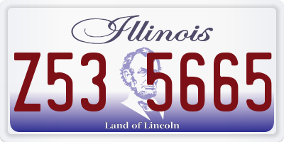 IL license plate Z535665