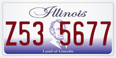 IL license plate Z535677