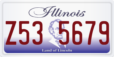 IL license plate Z535679