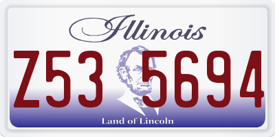 IL license plate Z535694